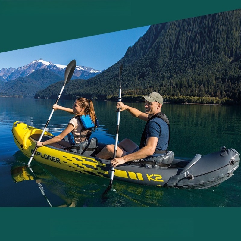 Opblaasbare boot voor twee per - Outdoor Adventure Kayak recensie en prijs