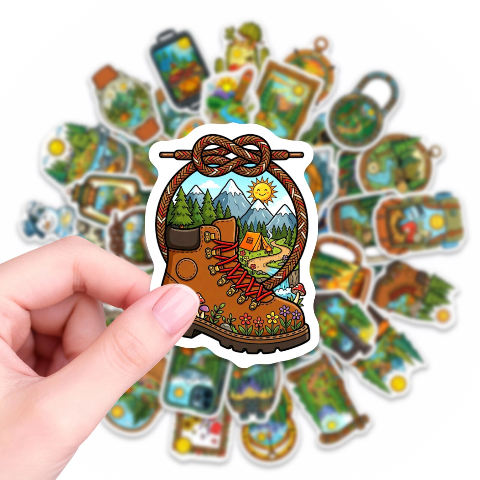 10/30/50PCS Cartoon Outdoor Ca - Outdoor Adventure Books recensie en prijs