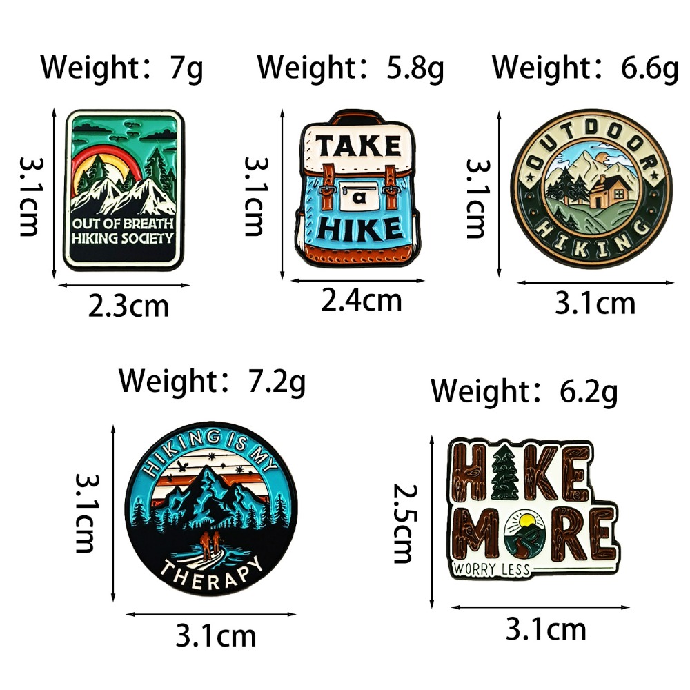 Vintage Outdoor Hiking Broche  - Outdoor Adventures Clothing recensie en prijs